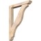 Ekena Millwork Funston Slat Smooth Bracket w/ Offset Brace, Douglas Fir, 5 1/2"W x 36"D x 48"H BKT0604X36X48FST06SDF - alternate 1